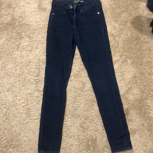 Dark Blue Denim Jeans - Picture 1 of 2
